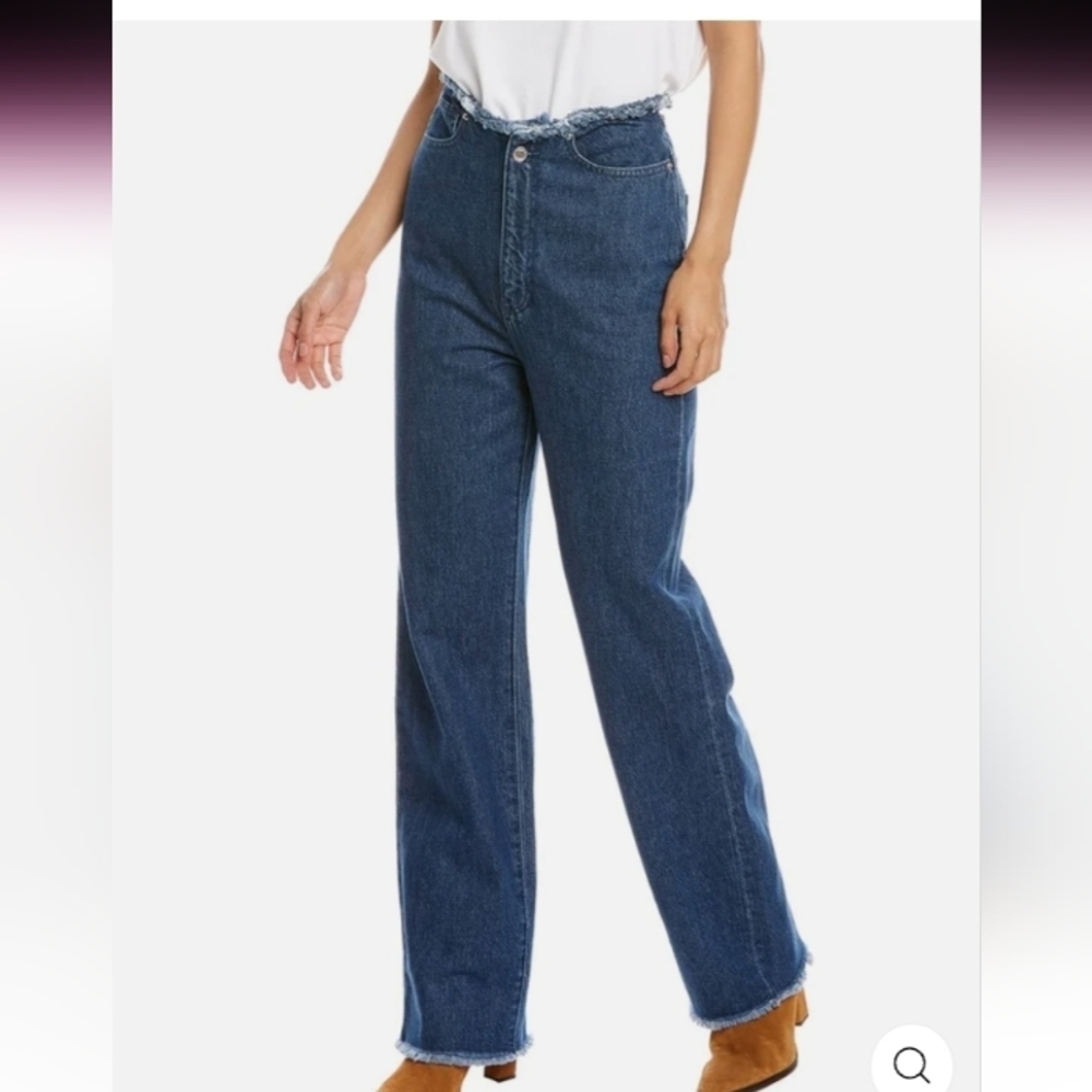 WEWOREWHAT High Waisted Frayed Jeans Sz-29